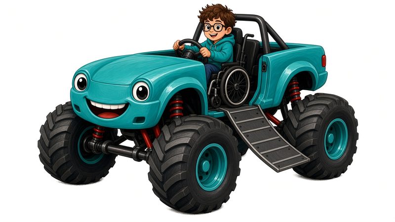 Ollie and Moss — PostmarkClub character illustration